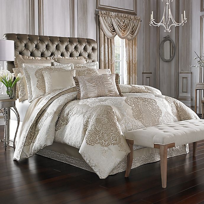 slide 1 of 1, J. Queen New York La Scala California King Comforter Set - Gold, 1 ct