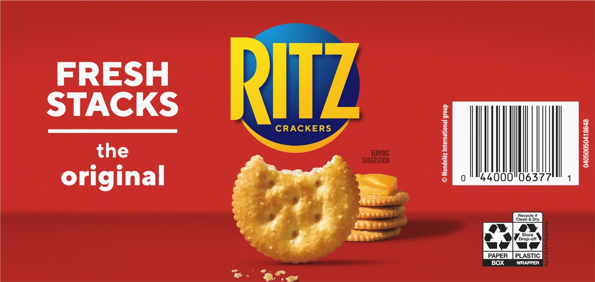 slide 5 of 9, RITZ Fresh Stacks Original Crackers, Party Size, 23.7 oz (16 Stacks), 23.7 oz