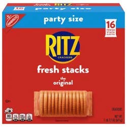 RITZ Fresh Stacks Original Crackers, Party Size, Travel Snacks, 23.7 oz (16 Multi Snack Packs)