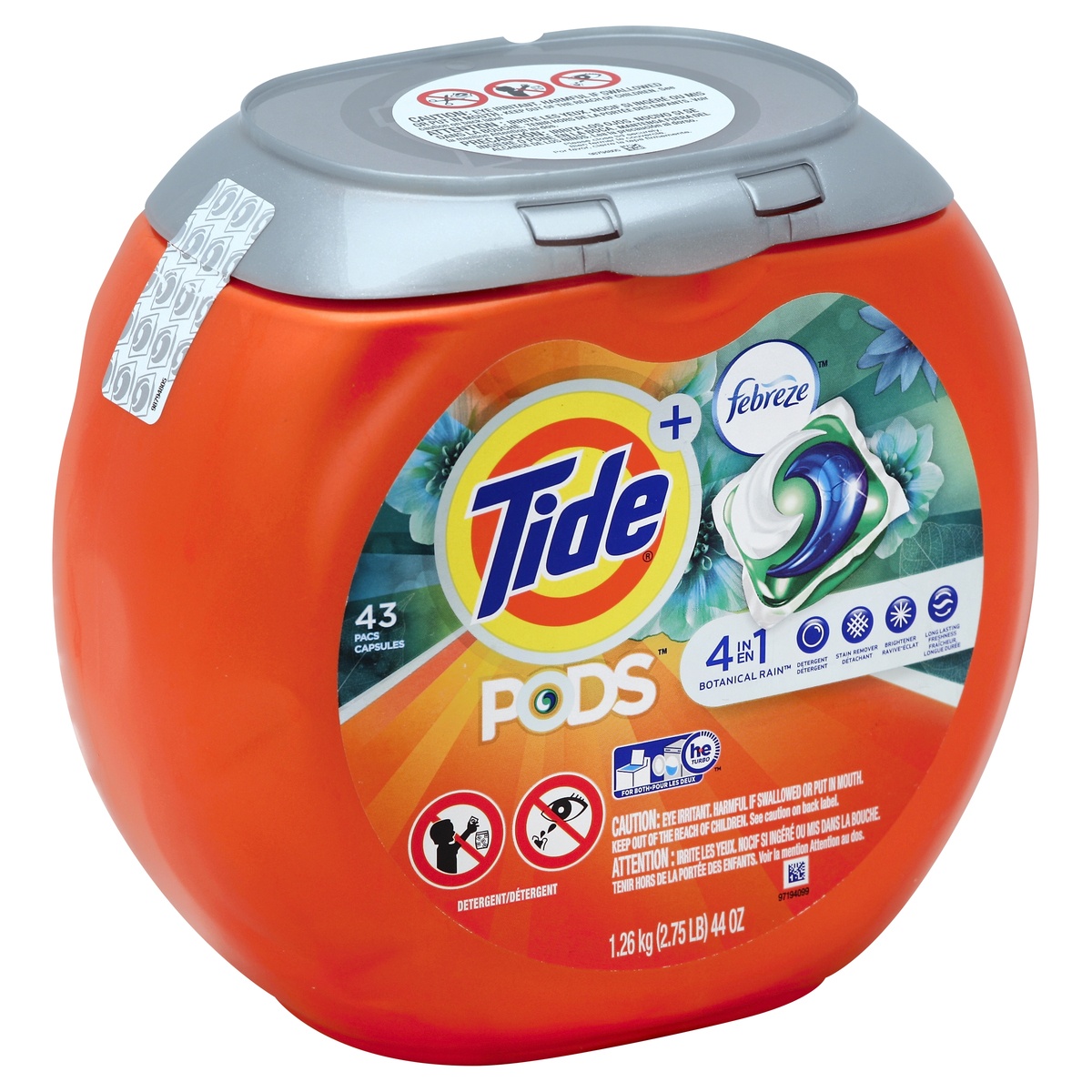 slide 1 of 1, Tide Detergent 43 ea, 43 ct