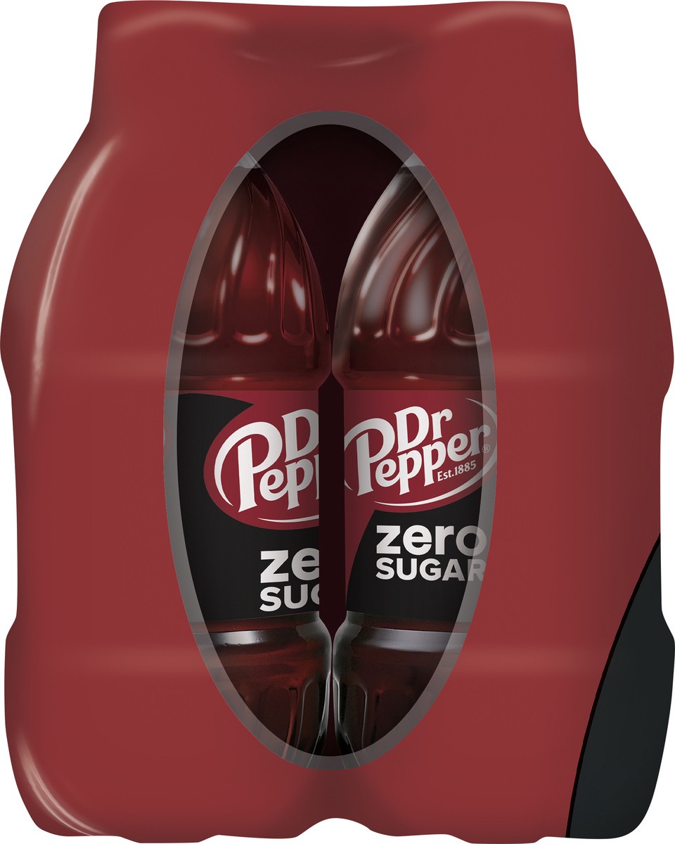slide 5 of 12, Dr Pepper Zero Sugar Soda, 16 fl oz bottles, 6 pack, 6 ct