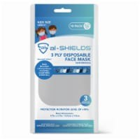 slide 1 of 2, al-SHIELDS 3 Ply Kids Disposable Face Mask Assorted, 10 ct