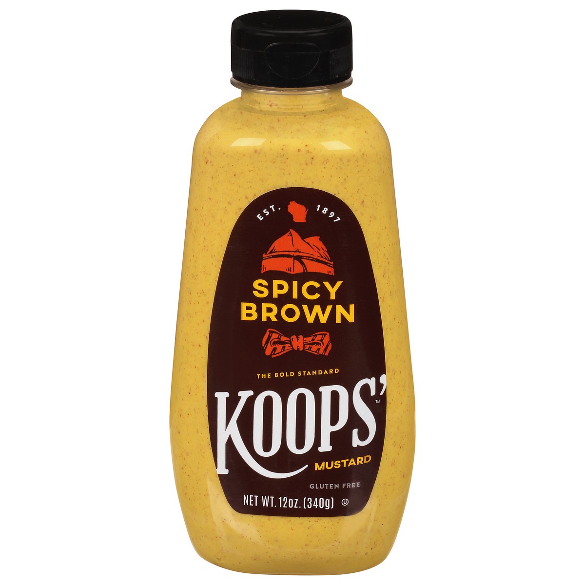 slide 2 of 14, Koops' Spicy Brown Mustard 12 oz, 12 oz