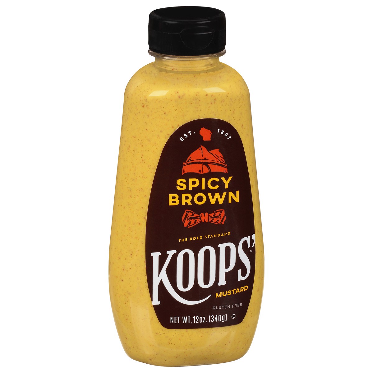 slide 5 of 14, Koops' Spicy Brown Mustard 12 oz, 12 oz