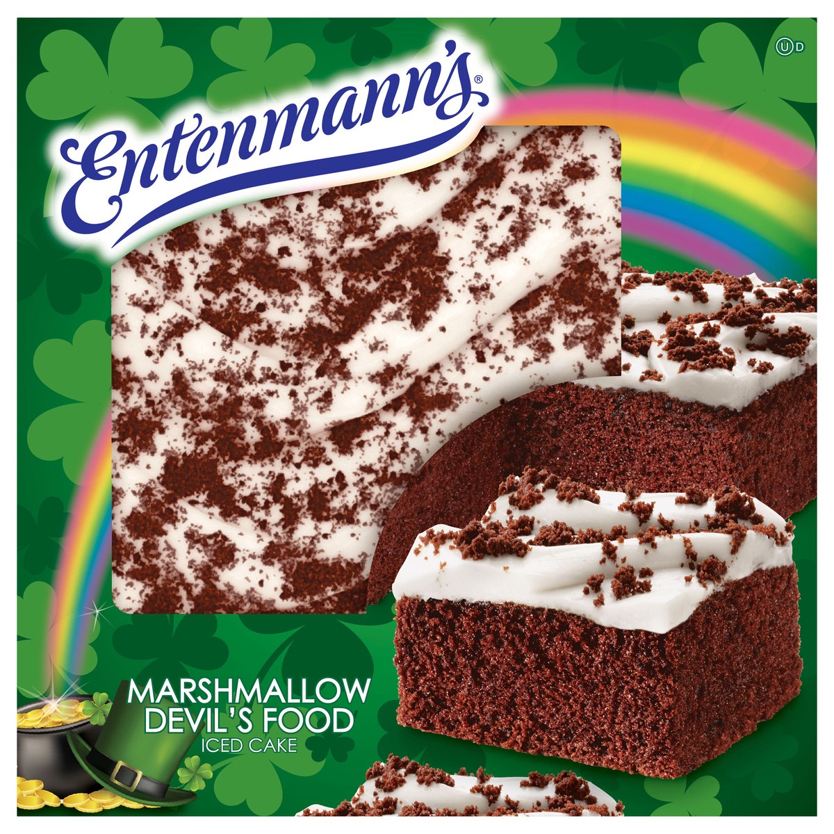 slide 1 of 5, Entenmann's Marshmallow Devils Food Iced Cake 19 Oz, 19 oz
