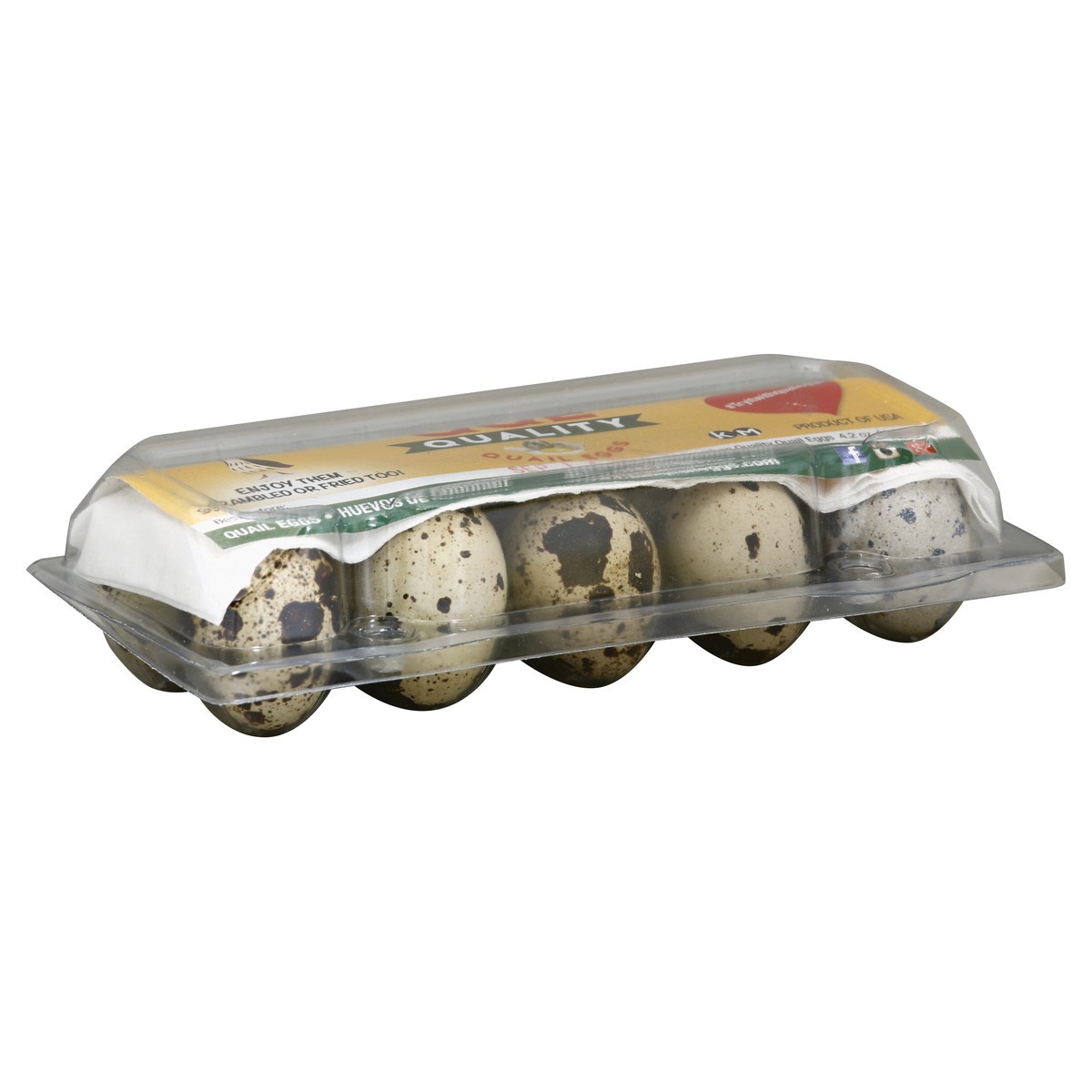slide 6 of 8, QQE Quality Quail Eggs, 10 ct