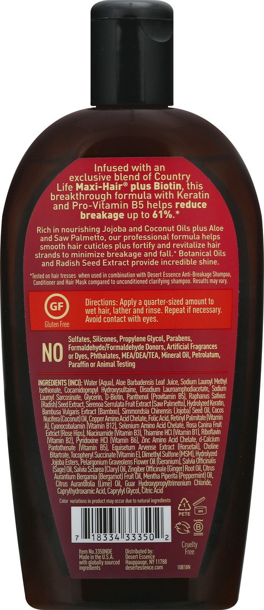 slide 4 of 9, Desert Essence Anti-Breakage Shampoo 10 oz, 10 oz