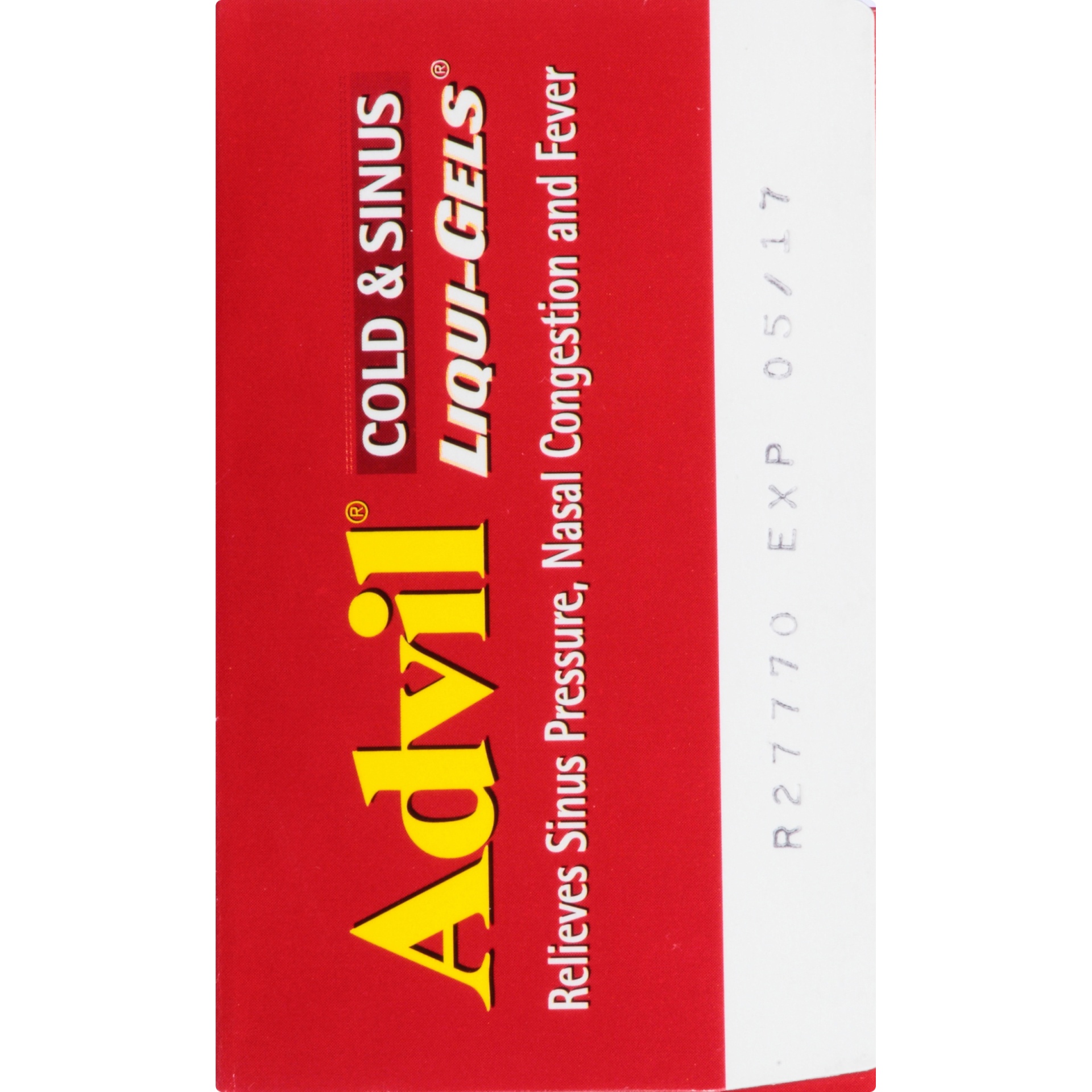 slide 5 of 7, Advil Cold And Sinus Non-Drowsy Ibuprofen 200 Mg Liqui-Gels, 32 ct