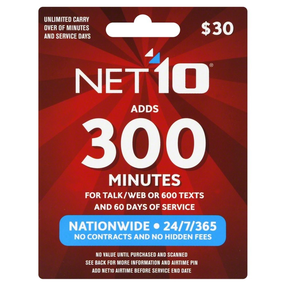 slide 1 of 1, Net10 Wireless 300 Minutes Phone Card, 1 ct