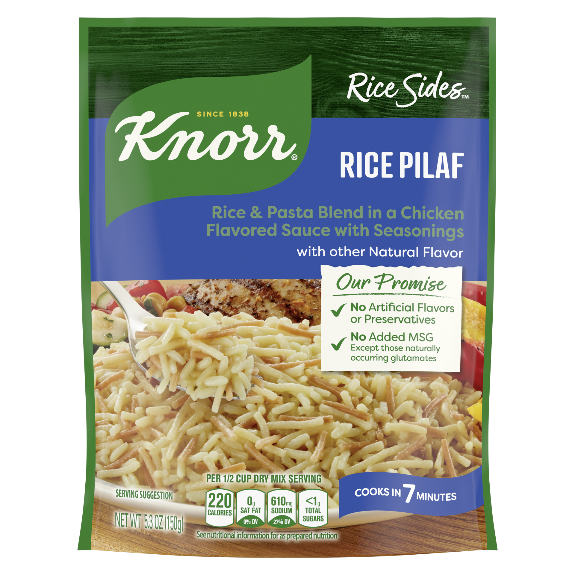 slide 4 of 4, Knorr Rice Sides Rice Pilaf with Rice and Pasta Blend, 5.3 oz, 5.3 oz