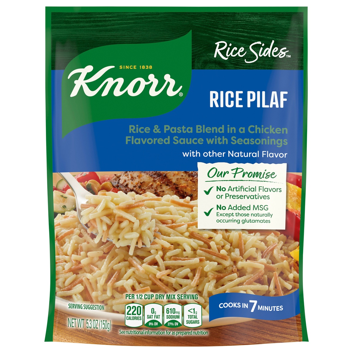 slide 1 of 6, Knorr Rice Sides Rice Pilaf Rice Side Dish, 5.3 oz