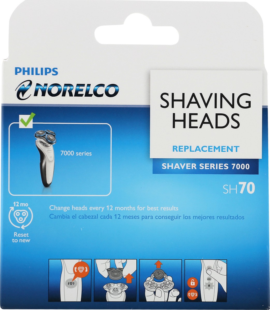 slide 3 of 11, Philips Shaving Heads, Norelco, Replacement, Box 3 ea, 1 ct