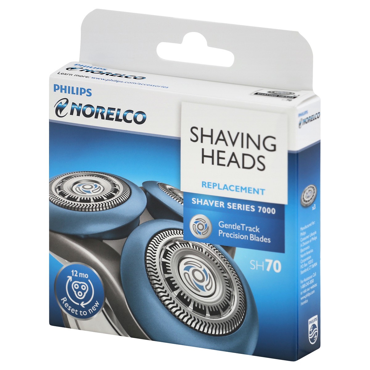 slide 9 of 11, Philips Shaving Heads, Norelco, Replacement, Box 3 ea, 1 ct