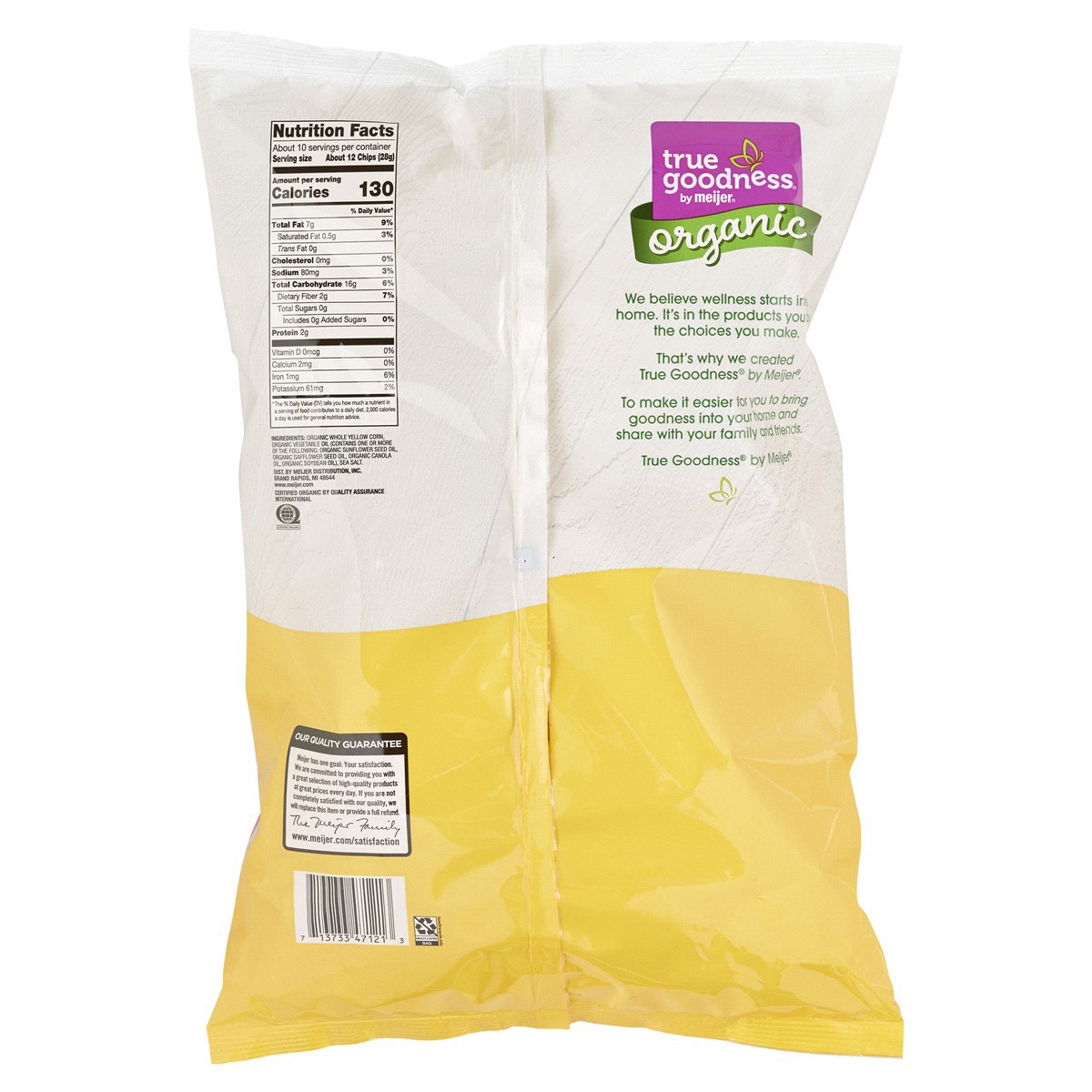 slide 2 of 25, True Goodness Organic Yellow Tortilla Chips - 10.1 oz, 10.1 oz