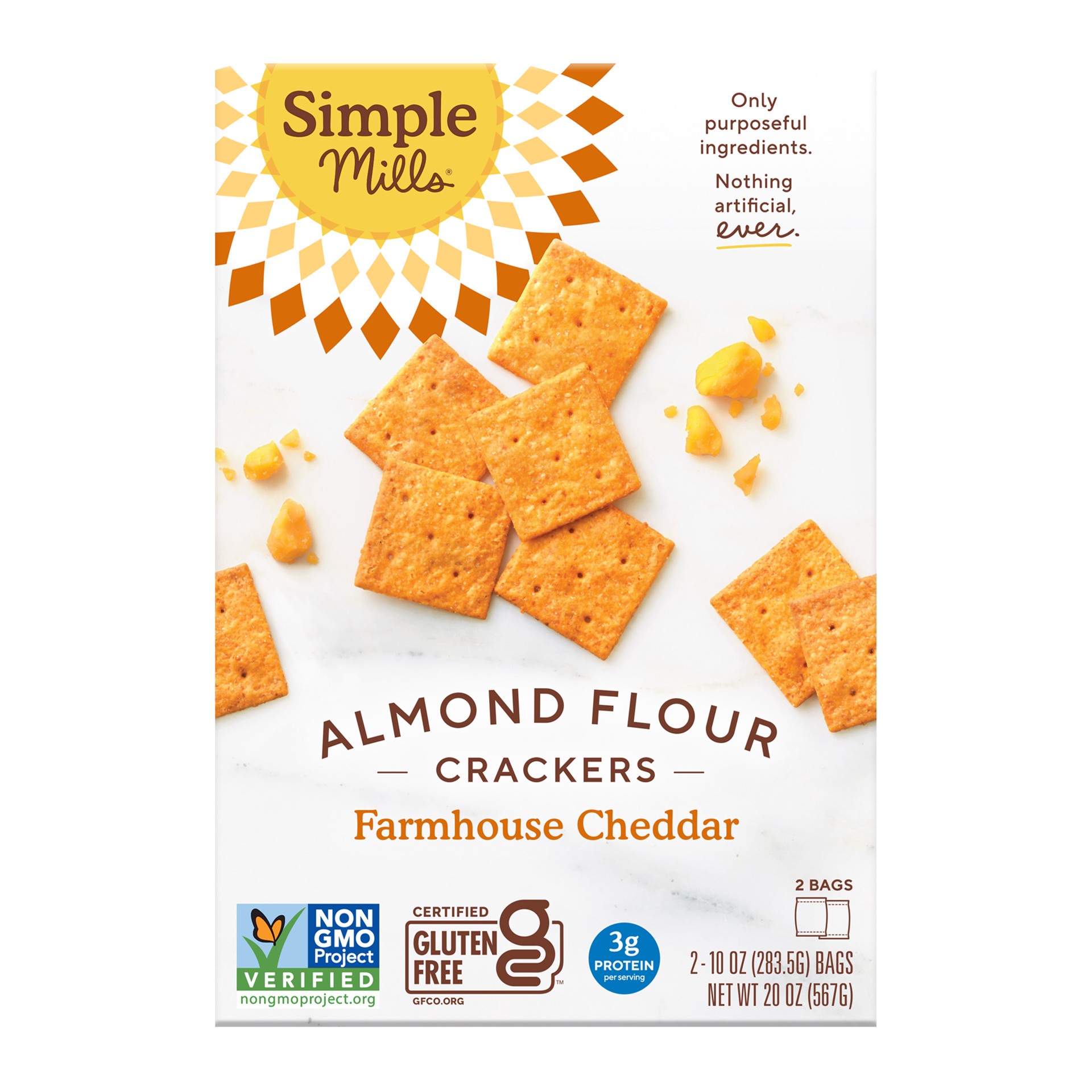 Simple Mills Inc Simple Mills Cheddar Almond Flour Cracker | Shipt