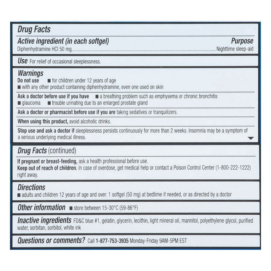 slide 4 of 5, Walgreens Walsom Nighttime Sleep Aid Softgels, 32 ct