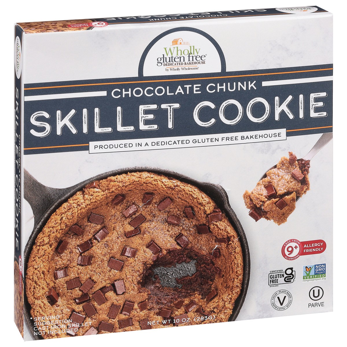 slide 9 of 13, Wholly Gluten Free Chocolate Chunk Skillet Cookie 10 oz, 10 oz