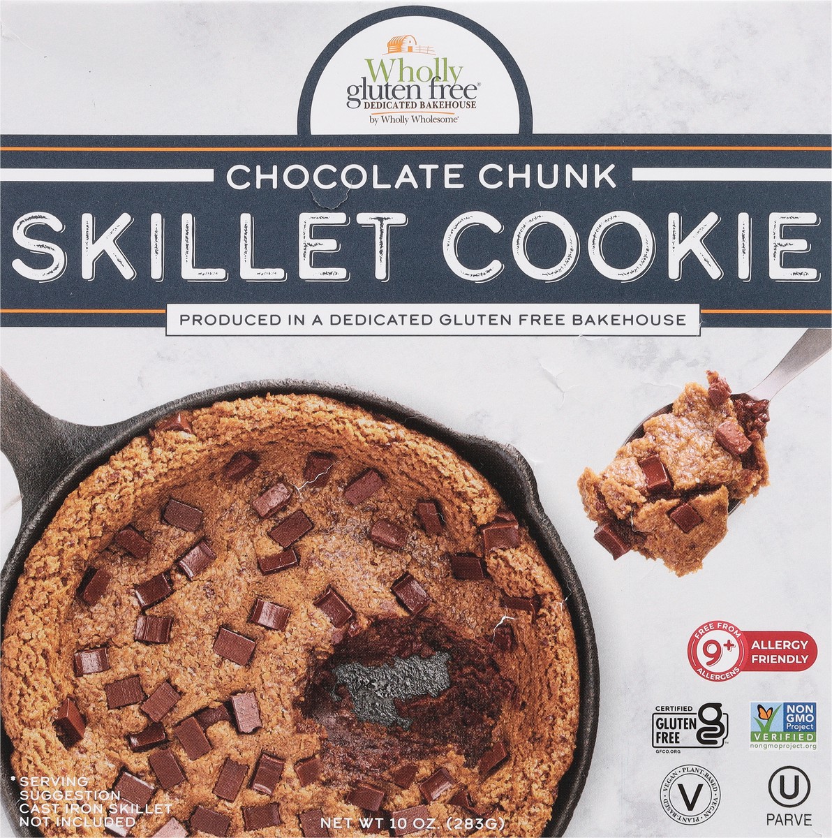 slide 2 of 13, Wholly Gluten Free Chocolate Chunk Skillet Cookie 10 oz, 10 oz