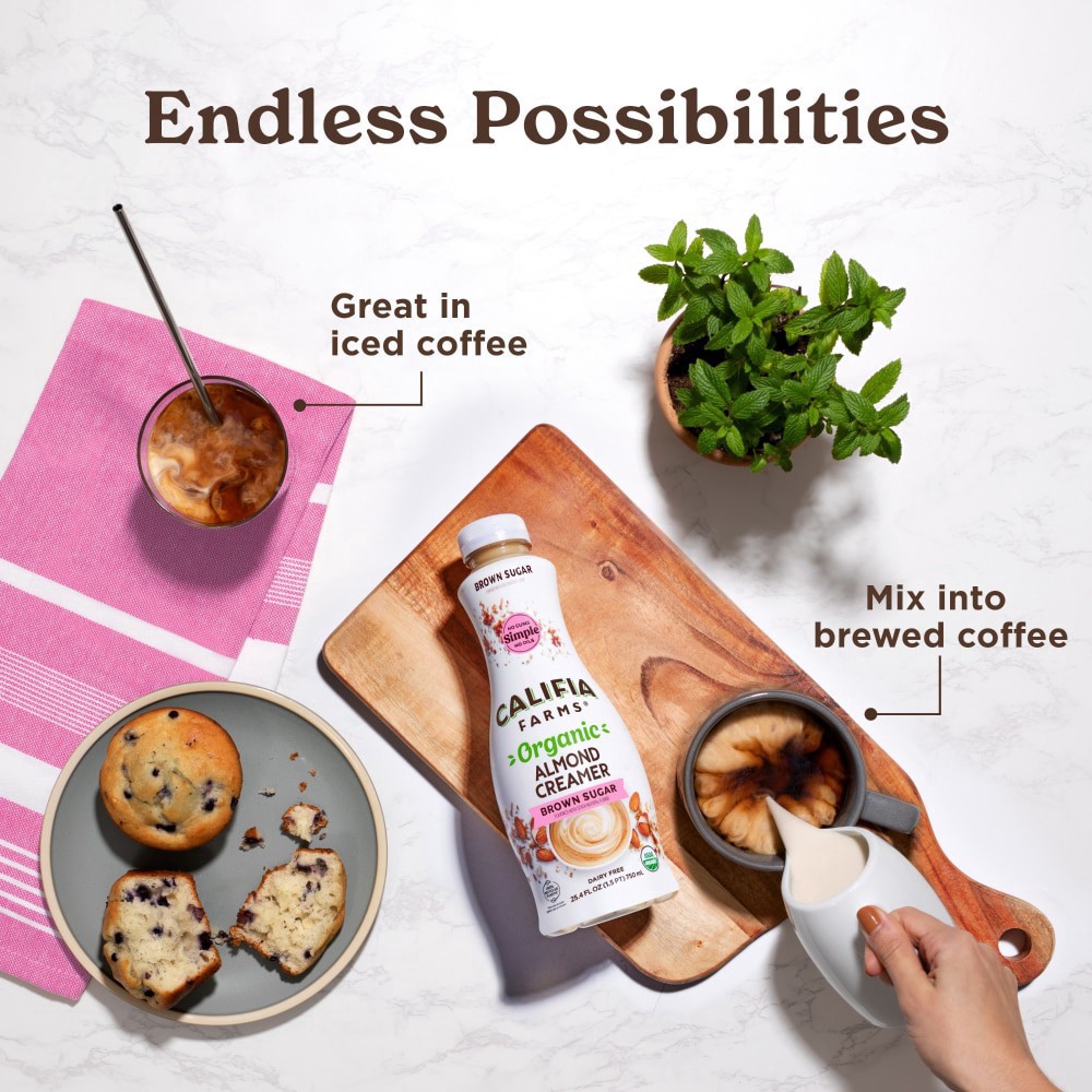slide 5 of 6, Califia Brown Sugar Almond Creamer, 25.4 fl oz
