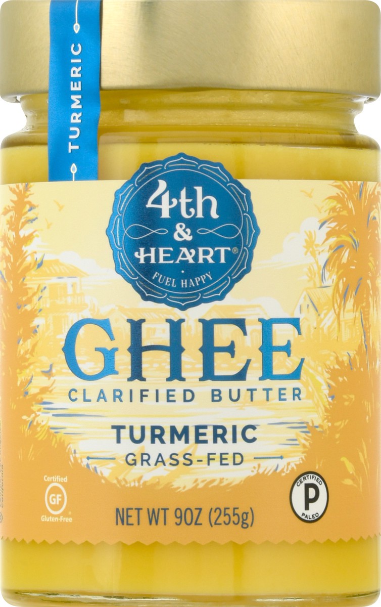 slide 3 of 13, 4th & Heart Ghee Clarified Butter, Turmeric, 9 oz