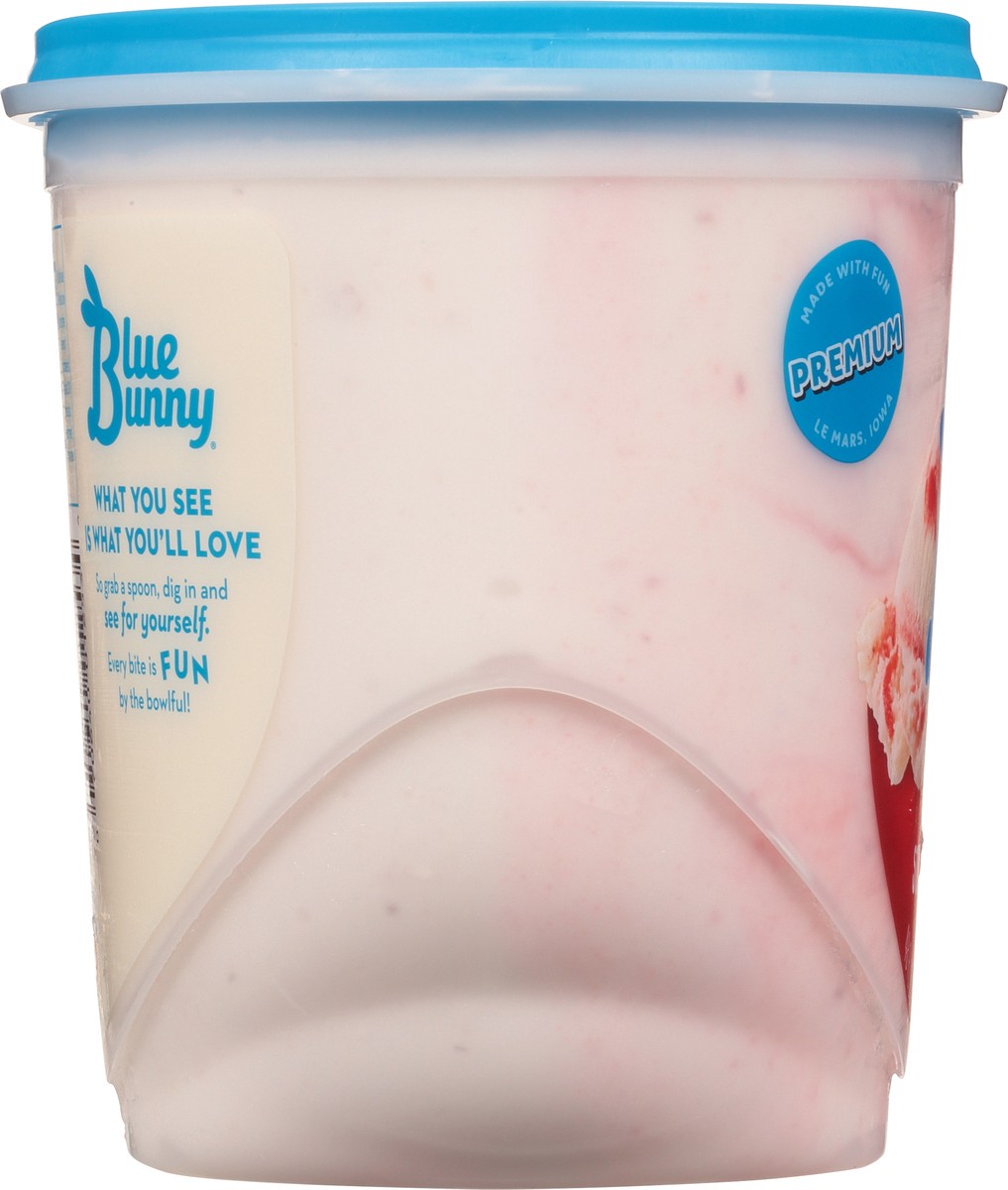 slide 9 of 10, Blue Bunny Premium Double Strawberry Swirl Frozen Dessert, 48 fl oz, 48 fl oz