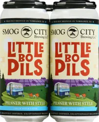 Smog City Brewing Co. Little Bo Pilsner Beer - 4 pk/16 fl oz