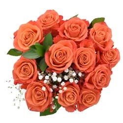Bouque Color Roses With Filler And Green