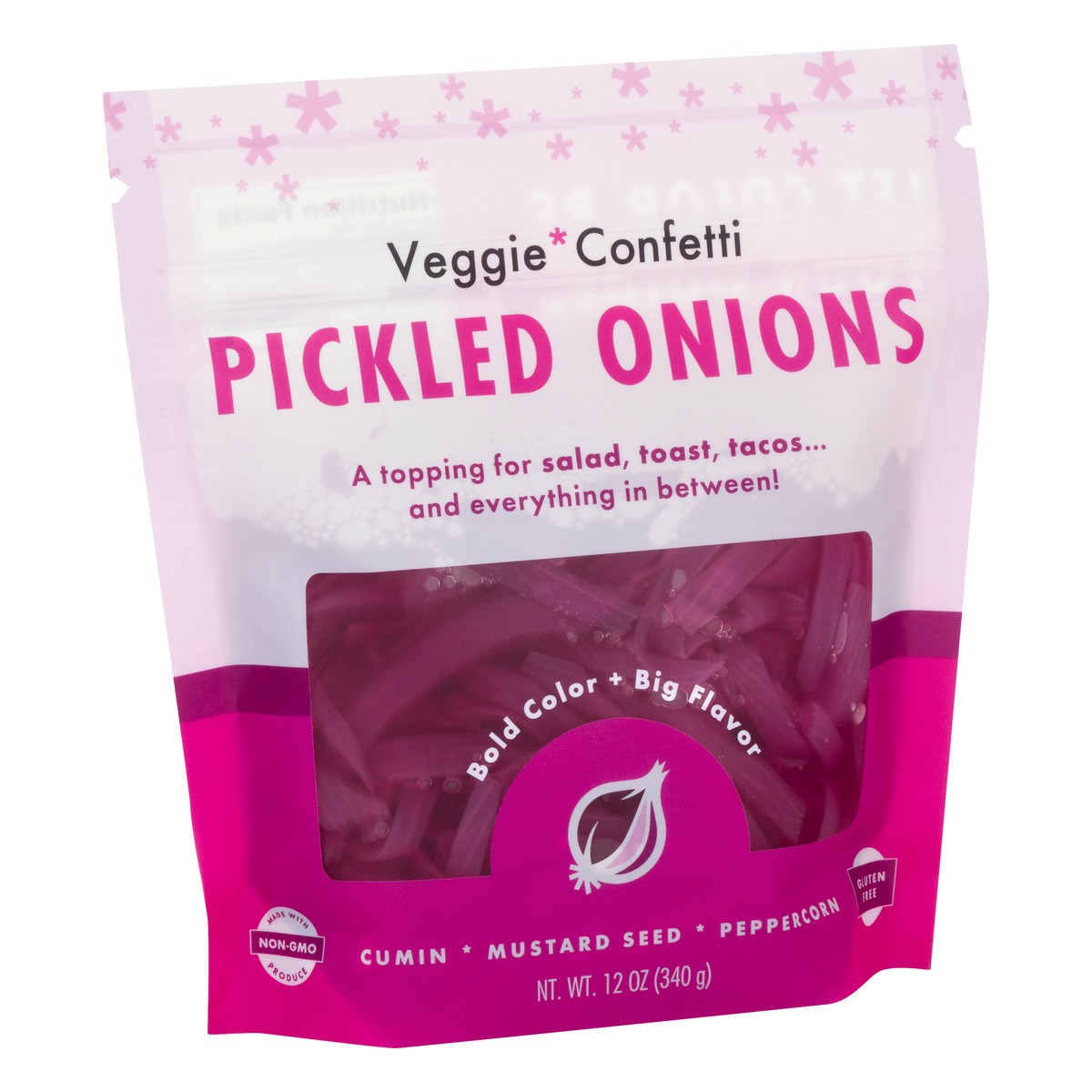 slide 8 of 9, Veggie Confetti Pickled Onions 12 oz, 12 oz