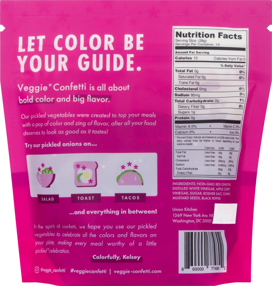 slide 5 of 9, Veggie Confetti Pickled Onions 12 oz, 12 oz