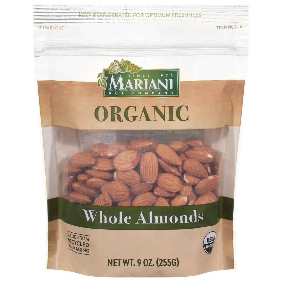 slide 3 of 4, Mariani Organic Whole Almonds - 9 Oz, 9 oz