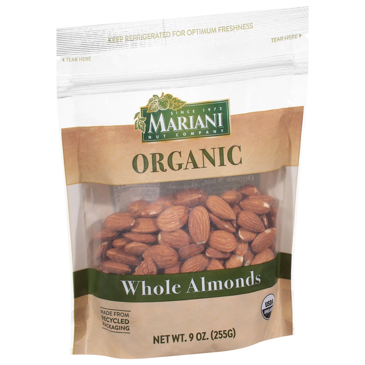 slide 4 of 4, Mariani Organic Whole Almonds - 9 Oz, 9 oz