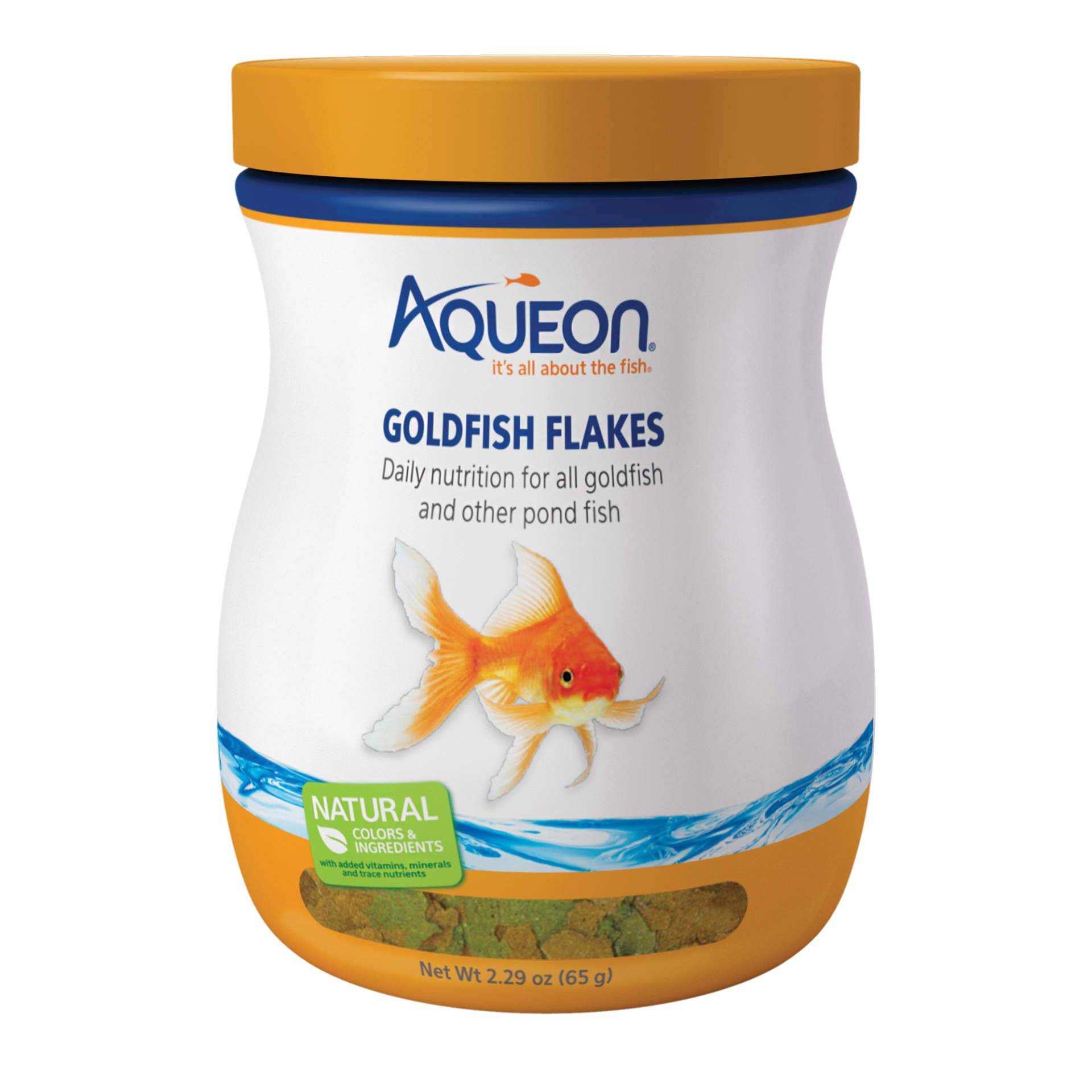 slide 1 of 8, Aqueon Goldfish Flakes 2.29 Ounces, 1 ct