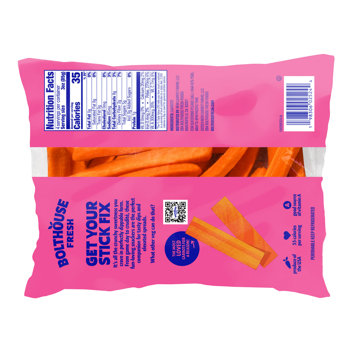 slide 2 of 5, Bolthouse Fresh Party Carrot Sticks, 12 oz., 12 oz