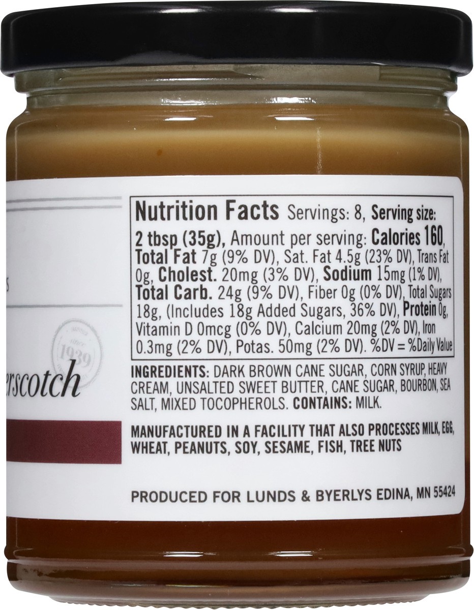 slide 8 of 13, Lunds & Byerlys Bourbon Butterscotch Ice Cream Topping 10 oz, 10 oz