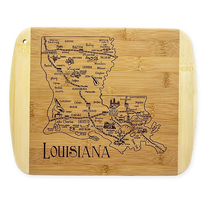 slide 1 of 1, Totally Bamboo Louisiana Slice of Life Cutting Board, 1 ct