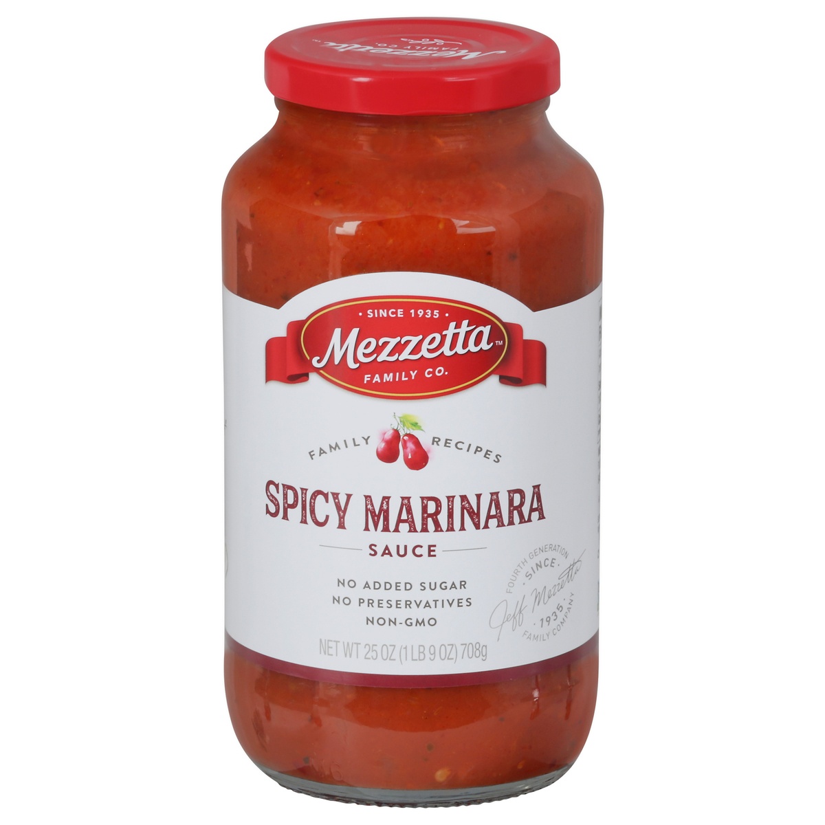slide 1 of 1, Mezzetta Napa Valley Homemade Spicy Marinara Pasta Sauce, 25 oz