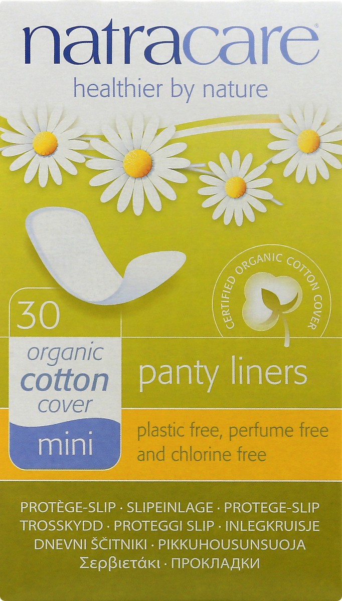 slide 6 of 9, Natracare Breathable Mini Panty Liners, 30 ct