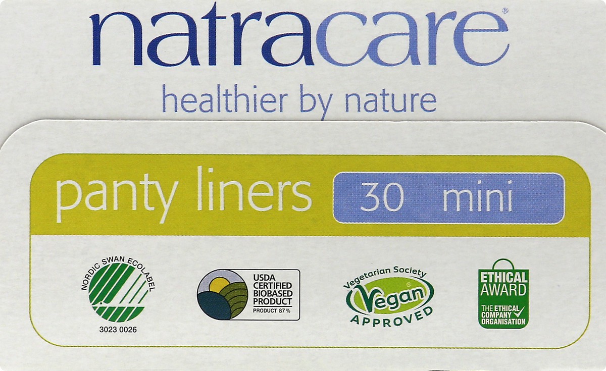 slide 9 of 9, Natracare Breathable Mini Panty Liners, 30 ct