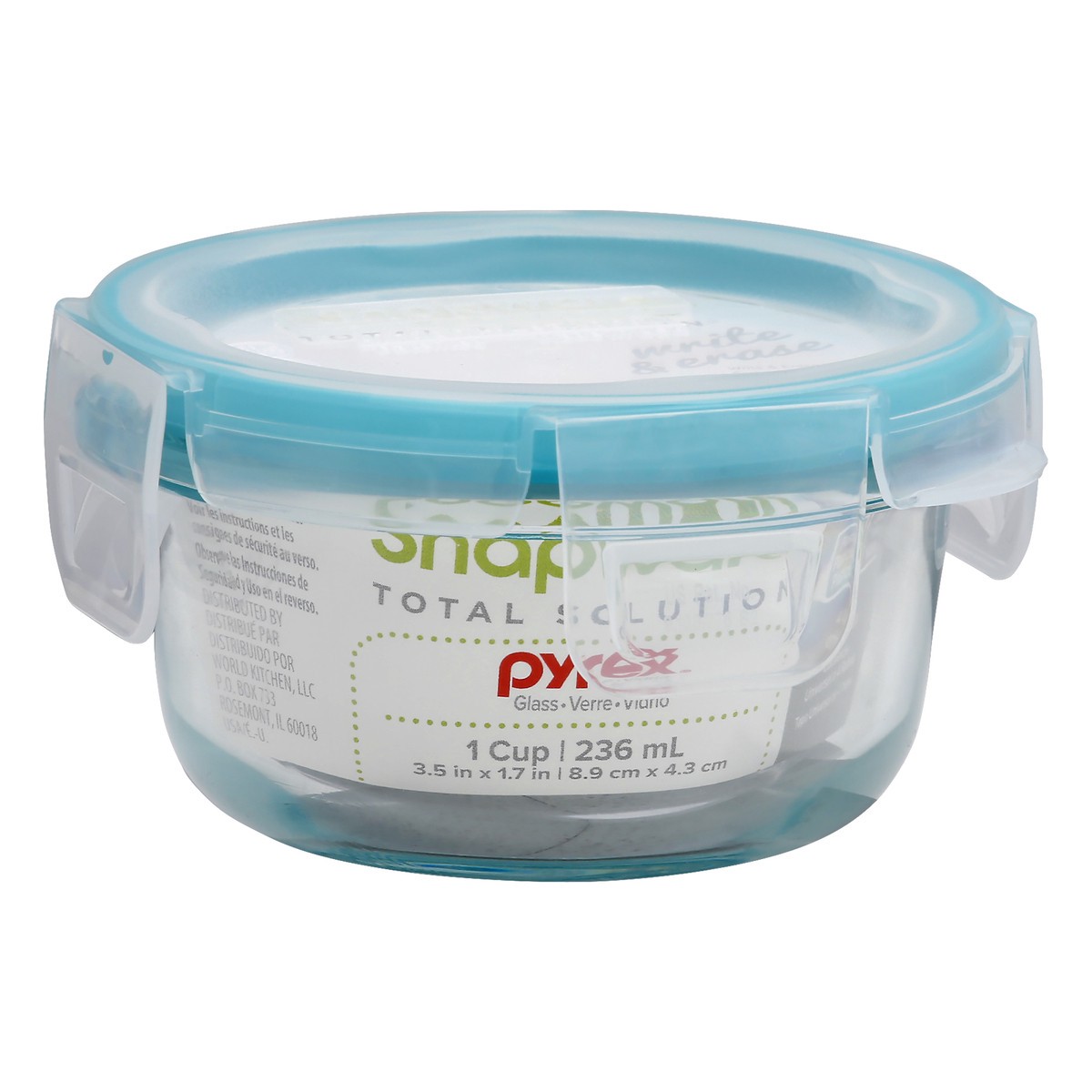 slide 8 of 9, Pyrex Glass 1 Cup Food Storage 1.0 ea, 1 ct