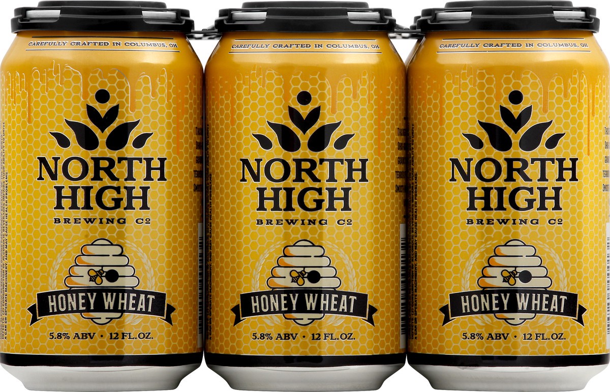 slide 4 of 9, North High Honey Wheat Beer, 6 ct; 12 oz