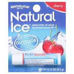 Mentholatum Natural Ice Cherry Ice Natural Ice Lip Balm Cherry