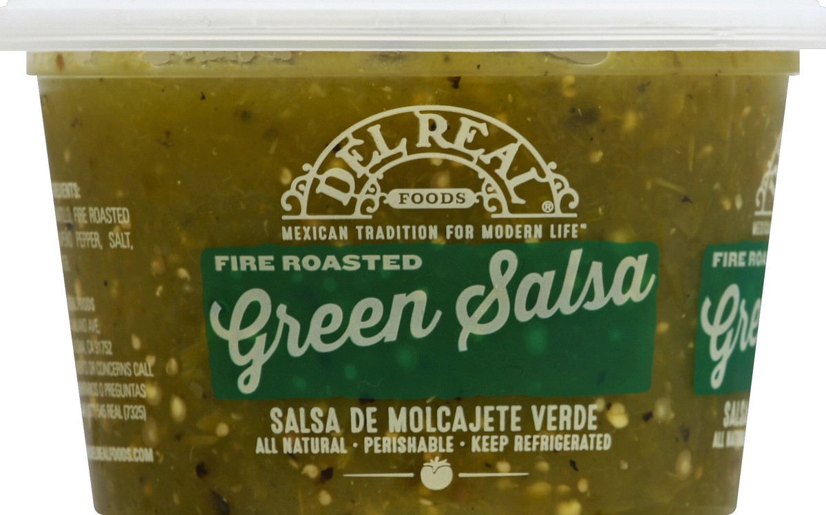 slide 3 of 4, Del Real Foods Del Real Salsa Molcajete Verde - 16 Fl. Oz., 16 fl oz