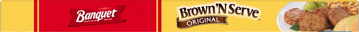 slide 11 of 12, Banquet Brown ‘N Serve Original Fully Cooked Sausage Patties, Frozen Meat, 8 Count, 6.4 OZ, 8 ct