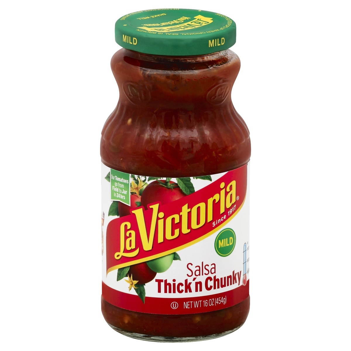 slide 1 of 1, La Victoria Thick'n Chunky Mild Salsa, 16 oz