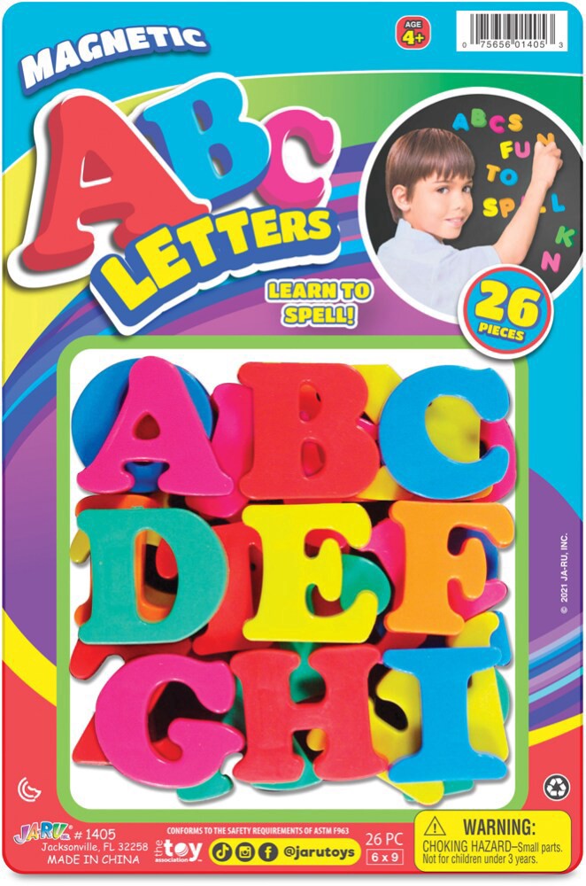 slide 1 of 6, Ja-Ru Abc's Magnetic Numbers, 26 ct