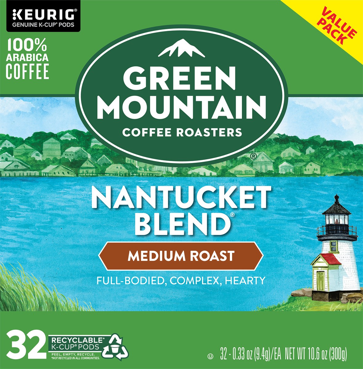 slide 3 of 7, Green Mountain Coffee Nantucket Blend Medium Roast K-Cup Pods, 32 ct