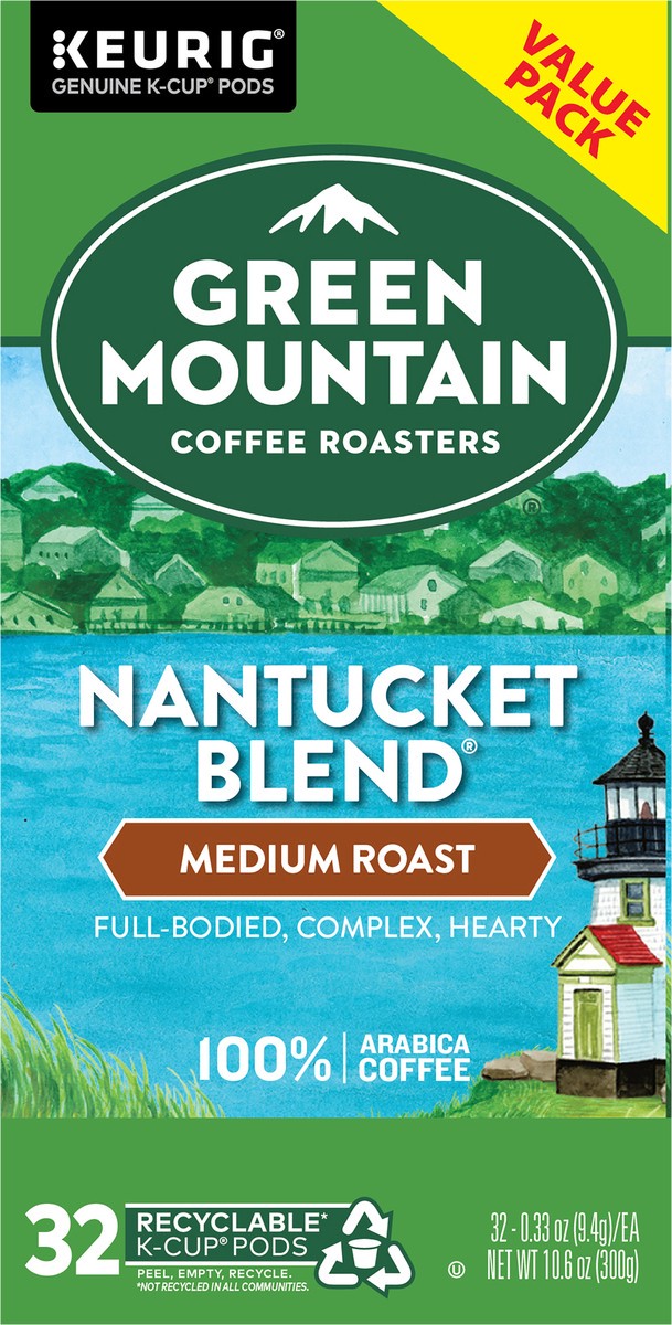 slide 4 of 7, Green Mountain Coffee Nantucket Blend Medium Roast K-Cup Pods, 32 ct