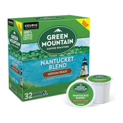 Green Mountain Coffee Roasters Nantucket Blend Keurig Single-Serve K-Cup Pods, Medium Roast Coffee, 32 Count