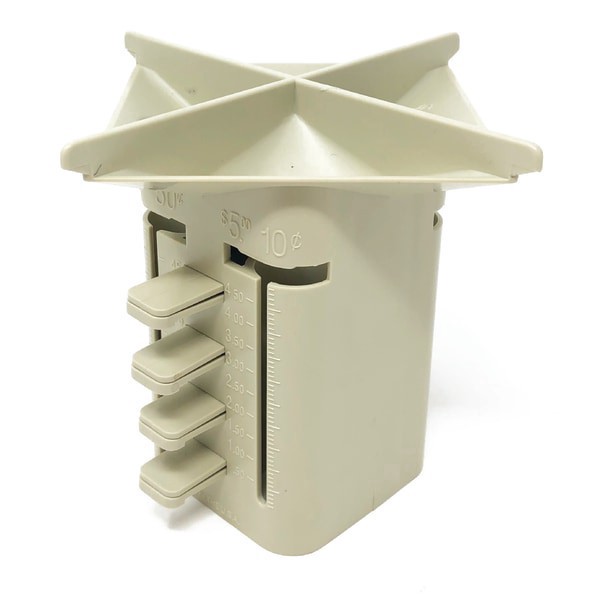 slide 8 of 10, Nadex Manual Coin Sorting Tube, Beige, 1 ct