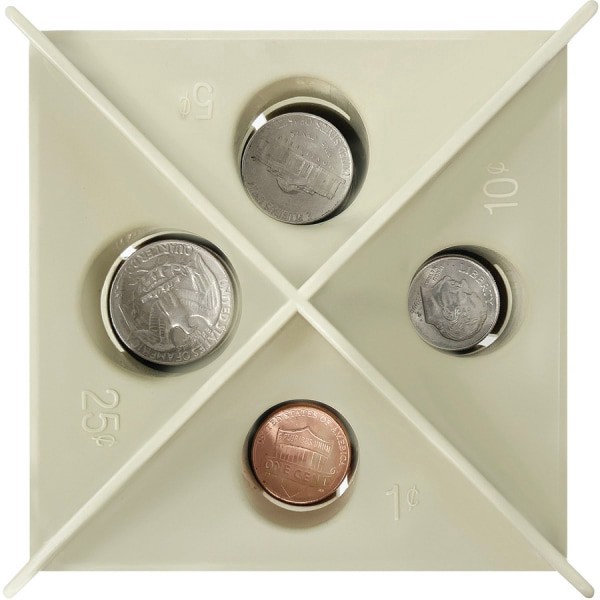 slide 2 of 10, Nadex Manual Coin Sorting Tube, Beige, 1 ct